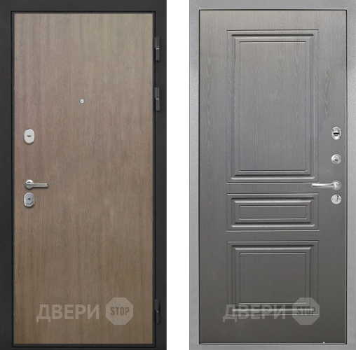 Входная металлическая Дверь Интекрон (INTECRON) Гектор Венге Коричневый ФЛ-243 Графит вуд дуб в Красноармейске