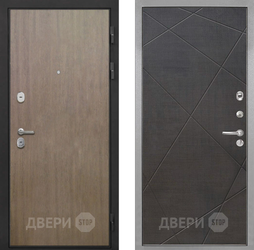 Входная металлическая Дверь Интекрон (INTECRON) Гектор Венге Коричневый Лучи-М Венге распил кофе в Красноармейске