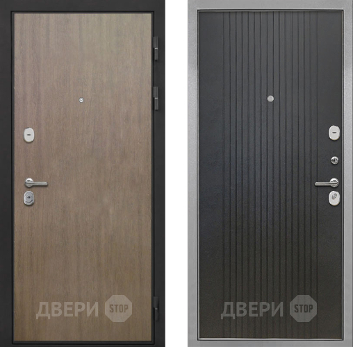 Входная металлическая Дверь Интекрон (INTECRON) Гектор Венге Коричневый ФЛ-295 Лофт черный в Красноармейске