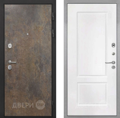 Входная металлическая Дверь Интекрон (INTECRON) Гектор Гранж КВ-2 Белый матовый в Красноармейске