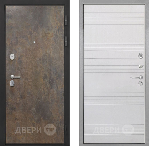 Входная металлическая Дверь Интекрон (INTECRON) Гектор Гранж ФЛ-316 Белый ясень в Красноармейске