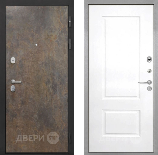 Входная металлическая Дверь Интекрон (INTECRON) Гектор Гранж Альба Роял Вуд белый в Красноармейске