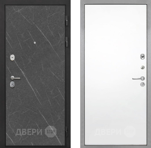 Дверь Интекрон (INTECRON) Гектор Гранит Лава Оникс Гладкая Силк Сноу в Красноармейске