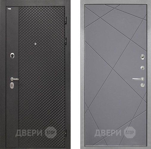 Входная металлическая Дверь Интекрон (INTECRON) Олимпия Black 4К Лучи-М Графит софт в Красноармейске