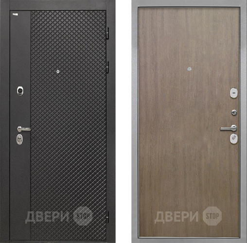 Входная металлическая Дверь Интекрон (INTECRON) Олимпия Black 4К Гладкая шпон Венге коричневый в Красноармейске
