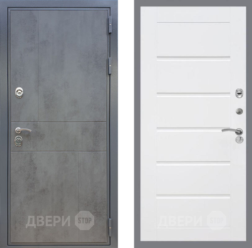 Входная металлическая Дверь Рекс (REX) ФЛ-290 Сити Белый ясень в Красноармейске