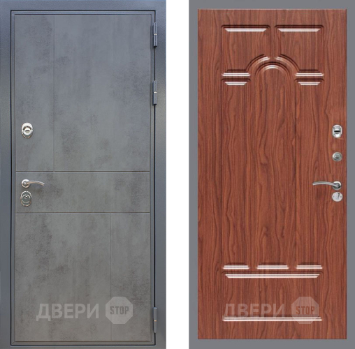 Входная металлическая Дверь Рекс (REX) ФЛ-290 FL-58 орех тисненый в Красноармейске