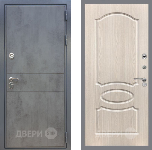 Входная металлическая Дверь Рекс (REX) ФЛ-290 FL-128 Беленый дуб в Красноармейске