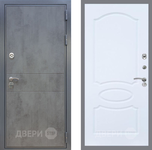 Входная металлическая Дверь Рекс (REX) ФЛ-290 FL-128 Силк Сноу в Красноармейске