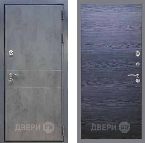 Входная металлическая Дверь Рекс (REX) ФЛ-290 GL Дуб тангенальный черный в Красноармейске