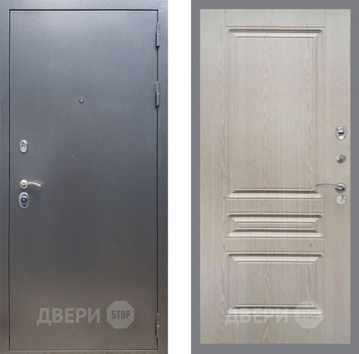Входная металлическая Дверь Рекс (REX) 11 FL-243 Беленый дуб в Красноармейске