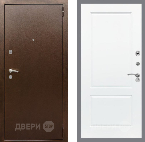 Дверь Рекс (REX) 1А Медный Антик FL-117 Силк Сноу в Красноармейске