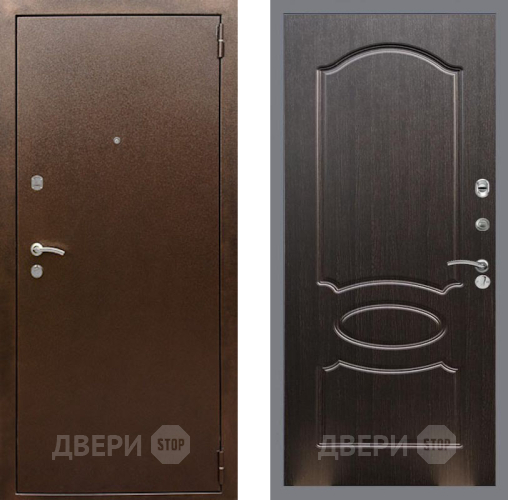 Входная металлическая Дверь Рекс (REX) 1А Медный Антик FL-128 Венге светлый в Красноармейске