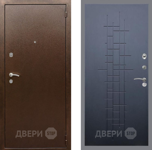 Входная металлическая Дверь Рекс (REX) 1А Медный Антик FL-289 Ясень черный в Красноармейске