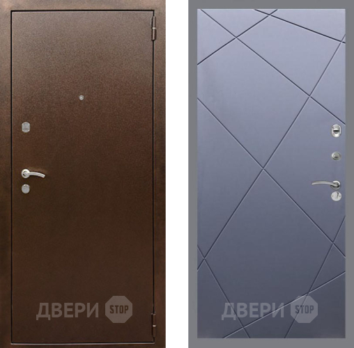 Входная металлическая Дверь Рекс (REX) 1А Медный Антик FL-291 Силк титан в Красноармейске