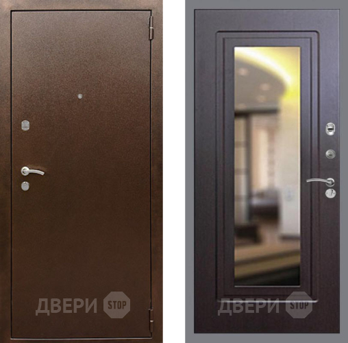 Входная металлическая Дверь Рекс (REX) 1А Медный Антик FLZ-120 Венге в Красноармейске
