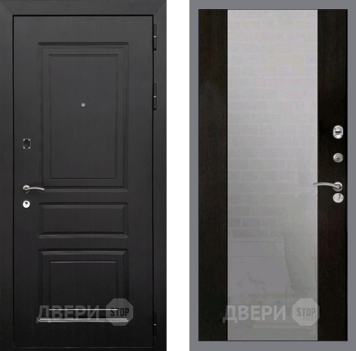 Входная металлическая Дверь Рекс (REX) 6 Венге СБ-16 Зеркало Венге в Красноармейске