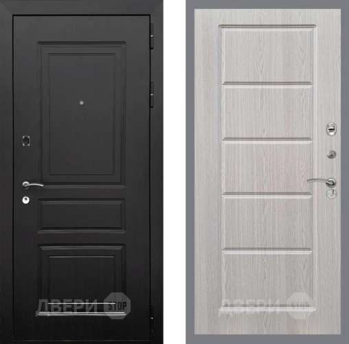 Входная металлическая Дверь Рекс (REX) 6 Венге FL-39 Беленый дуб в Красноармейске