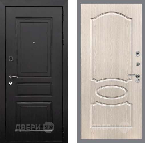 Входная металлическая Дверь Рекс (REX) 6 Венге FL-128 Беленый дуб в Красноармейске