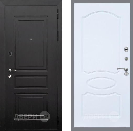 Входная металлическая Дверь Рекс (REX) 6 Венге FL-128 Силк Сноу в Красноармейске