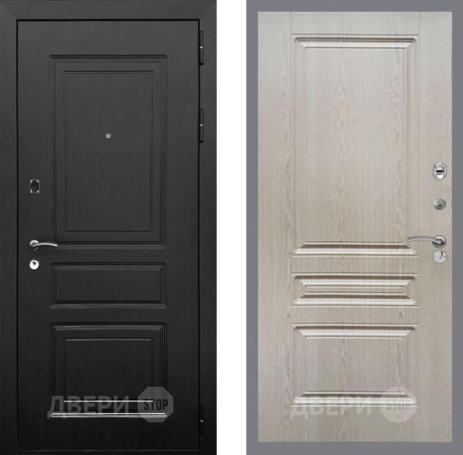 Входная металлическая Дверь Рекс (REX) 6 Венге FL-243 Беленый дуб в Красноармейске