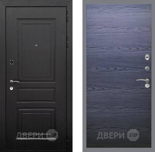 Входная металлическая Дверь Рекс (REX) 6 Венге GL Дуб тангенальный черный в Красноармейске