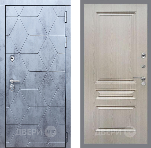 Входная металлическая Дверь Рекс (REX) 28 FL-243 Беленый дуб в Красноармейске
