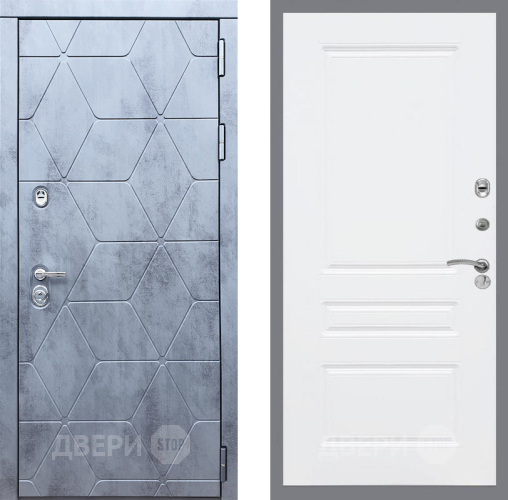 Входная металлическая Дверь Рекс (REX) 28 FL-243 Силк Сноу в Красноармейске