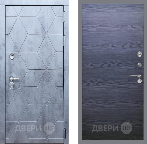 Входная металлическая Дверь Рекс (REX) 28 GL Дуб тангенальный черный в Красноармейске