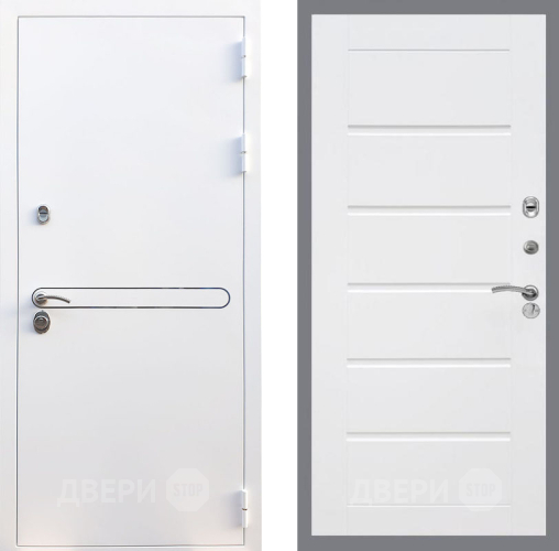Входная металлическая Дверь Рекс (REX) 27 Сити Белый ясень в Красноармейске