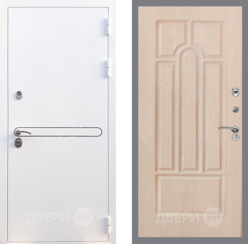 Входная металлическая Дверь Рекс (REX) 27 FL-58 Беленый дуб в Красноармейске