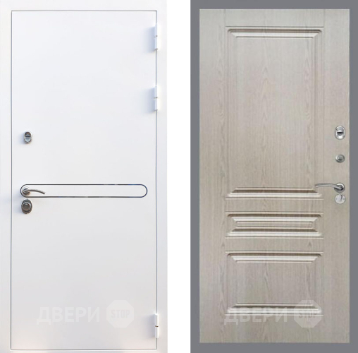 Входная металлическая Дверь Рекс (REX) 27 FL-243 Беленый дуб в Красноармейске