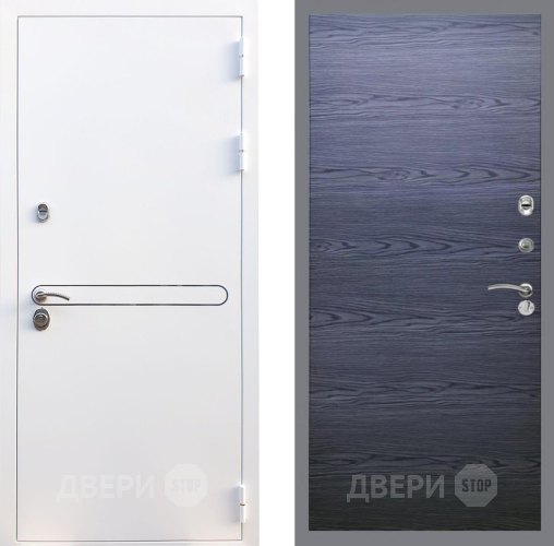 Входная металлическая Дверь Рекс (REX) 27 GL Дуб тангенальный черный в Красноармейске