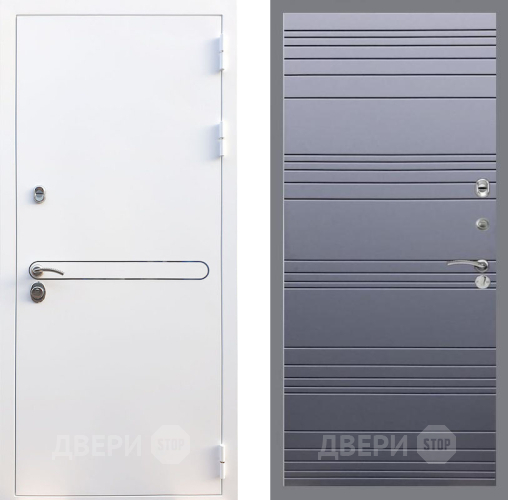 Входная металлическая Дверь Рекс (REX) 27 Line Силк титан в Красноармейске