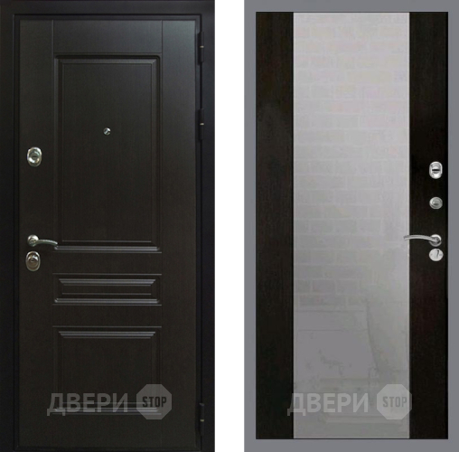 Входная металлическая Дверь Рекс (REX) Премиум-Н СБ-16 Зеркало Венге в Красноармейске
