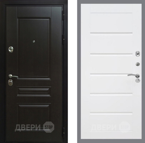 Входная металлическая Дверь Рекс (REX) Премиум-Н Сити Белый ясень в Красноармейске