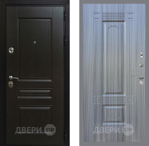 Входная металлическая Дверь Рекс (REX) Премиум-Н FL-2 Сандал грей в Красноармейске