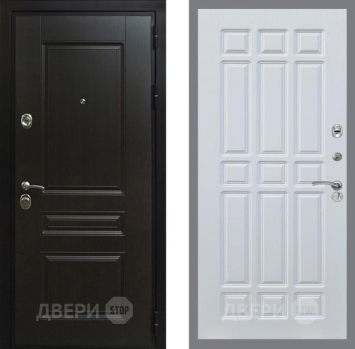 Входная металлическая Дверь Рекс (REX) Премиум-Н FL-33 Белый ясень в Красноармейске