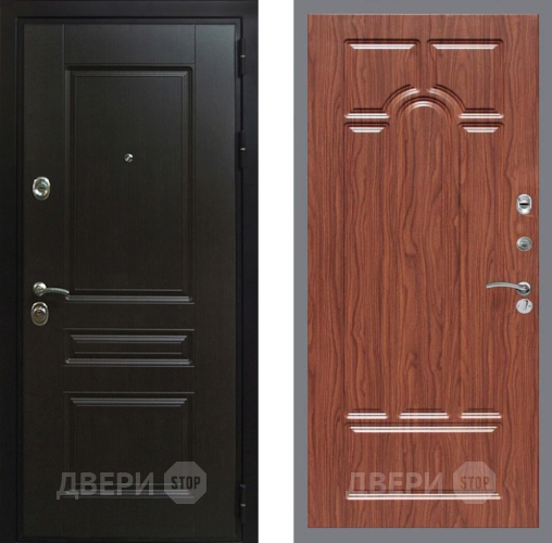 Входная металлическая Дверь Рекс (REX) Премиум-Н FL-58 орех тисненый в Красноармейске