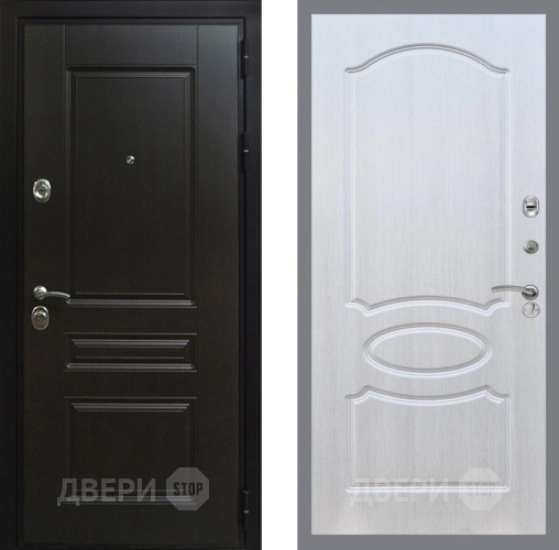Входная металлическая Дверь Рекс (REX) Премиум-Н FL-128 Лиственница беж в Красноармейске