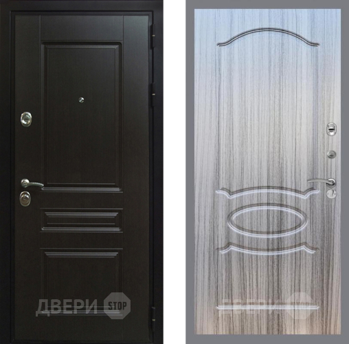 Входная металлическая Дверь Рекс (REX) Премиум-Н FL-128 Сандал грей в Красноармейске