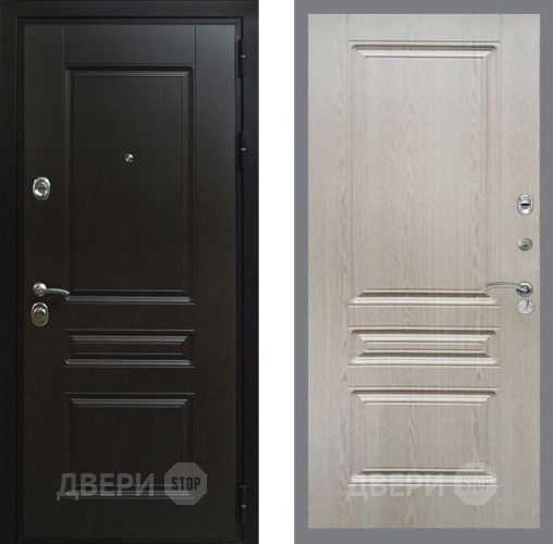 Входная металлическая Дверь Рекс (REX) Премиум-Н FL-243 Беленый дуб в Красноармейске