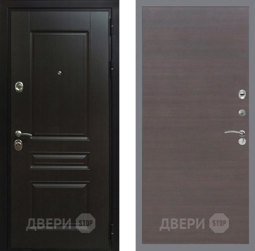Входная металлическая Дверь Рекс (REX) Премиум-Н GL венге поперечный в Красноармейске
