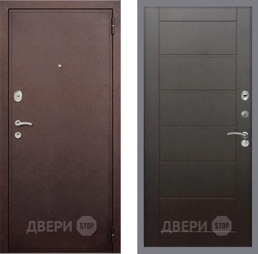 Входная металлическая Дверь Рекс (REX) 2 Медный Антик Сити Венге в Красноармейске