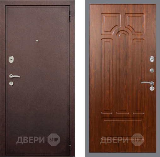 Входная металлическая Дверь Рекс (REX) 2 Медный Антик FL-58 Морёная берёза в Красноармейске
