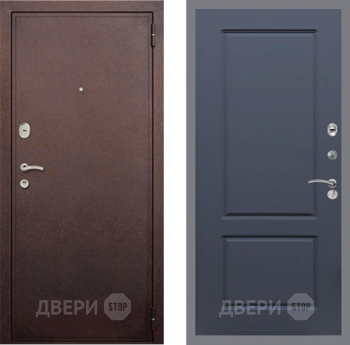 Входная металлическая Дверь Рекс (REX) 2 Медный Антик FL-117 Силк титан в Красноармейске