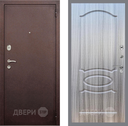 Дверь Рекс (REX) 2 Медный Антик FL-128 Сандал грей в Красноармейске