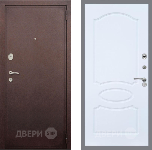 Дверь Рекс (REX) 2 Медный Антик FL-128 Силк Сноу в Красноармейске