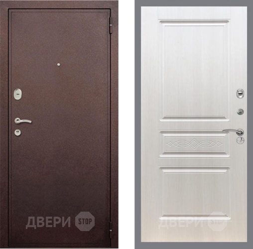 Входная металлическая Дверь Рекс (REX) 2 Медный Антик FL-243 Лиственница беж в Красноармейске