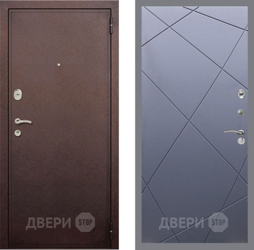 Входная металлическая Дверь Рекс (REX) 2 Медный Антик FL-291 Силк титан в Красноармейске